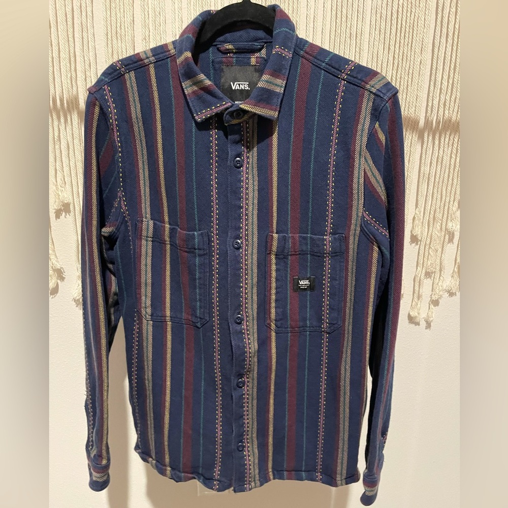 RARE Vans “Off The Wall” Skate Surf Textile Jacket Size M UNISEX